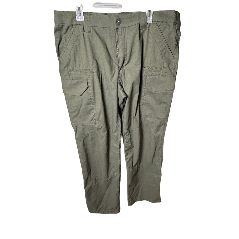 First Tactical Mens Cargo Pants Olive Green Ripstop Work Trousers 38x32